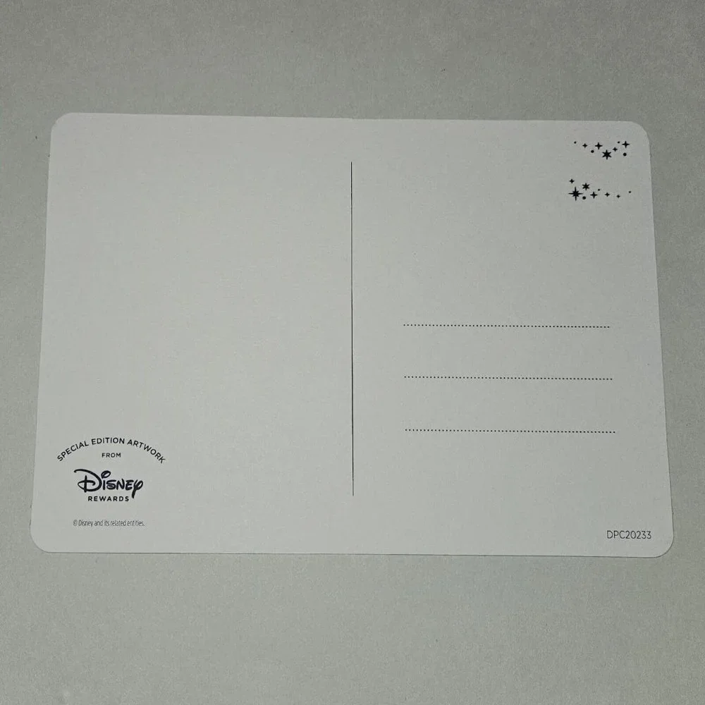 4 Disney Rewards Postcards Special Edition Artwork Marvel Star Wars Mickey Mouse